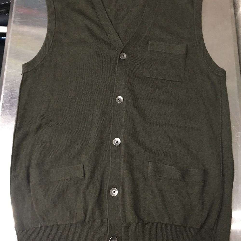 Cardigan style button up vest